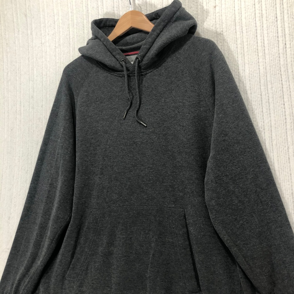 Russell Premium Fleece Hoodie Pullover‎ Sweatshirt Gray Men's Size XL